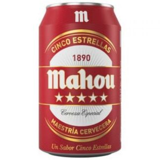 Mahou 5 Estrellas Lata 33 cl.